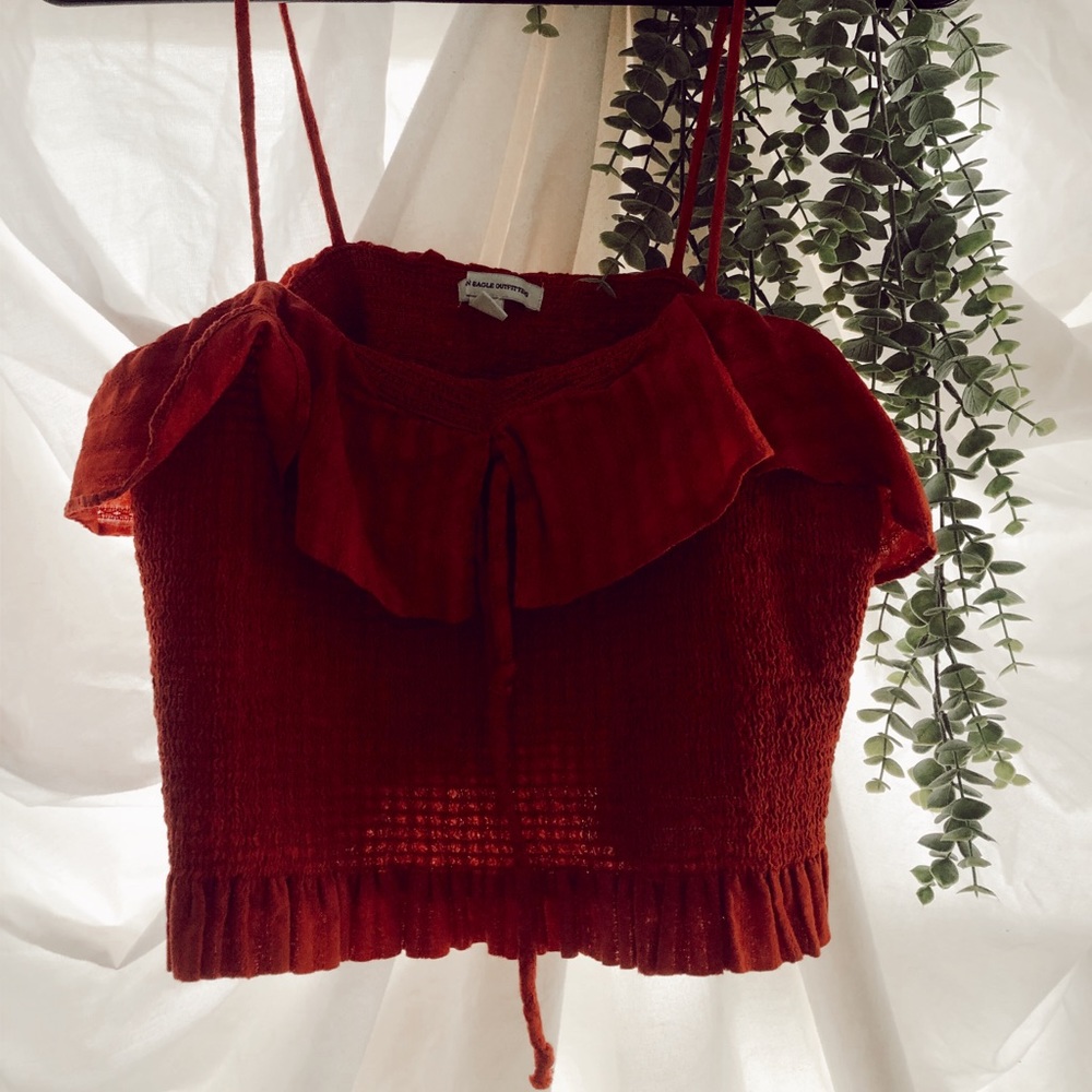 American Eagle Smocked Tank Top
